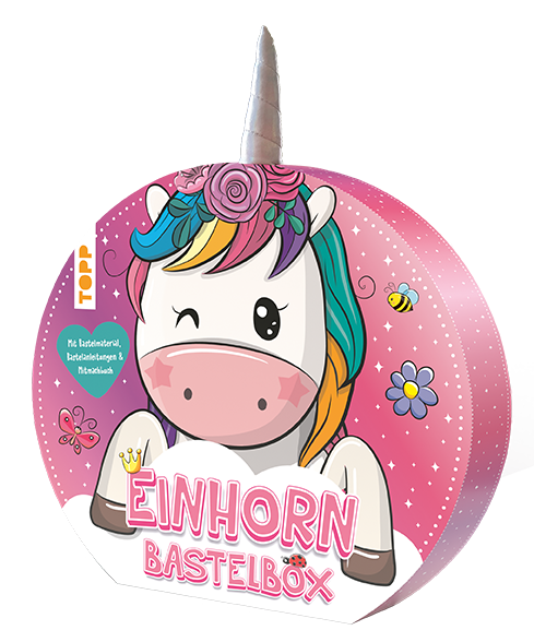 Einhorn-Bastelbox. Mit Anleitungen, Bastelmaterial und Mitmachbuch